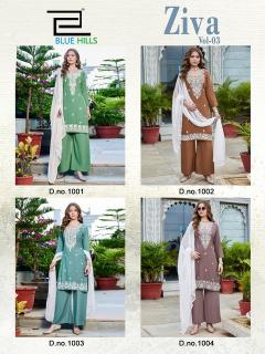 Blue hills ziva vol 3 long kurtis wholesale
